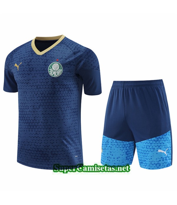 Tailandia Camiseta Kit De Entrenamiento Palmeiras Azul 2024 2025