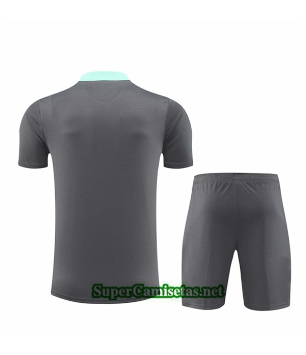 Tailandia Camiseta Kit De Entrenamiento Paris Psg Niño Gris 2024 2025