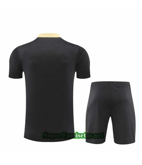 Tailandia Camiseta Kit De Entrenamiento Paris Psg Niño Negro 2024 2025