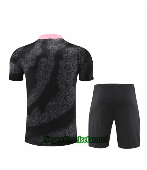 Tailandia Camiseta Kit De Entrenamiento Paris Psg Niño Negro 2024 2025