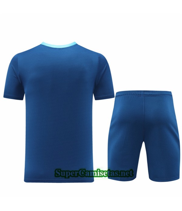 Tailandia Camiseta Kit De Entrenamiento Portugal Azul 2024 2025