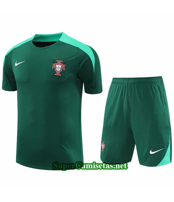 Tailandia Camiseta Kit De Entrenamiento Portugal Verde 2024 2025