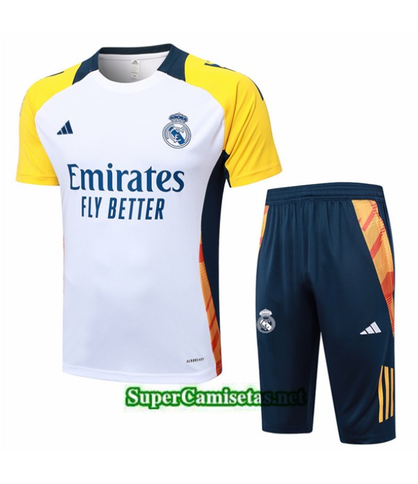 Tailandia Camiseta Kit De Entrenamiento Real Madrid Blanco 2024 2025