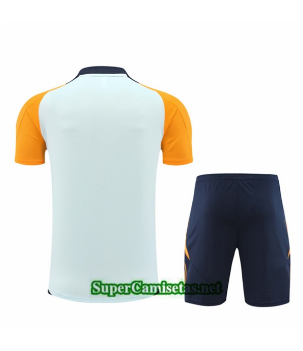 Tailandia Camiseta Kit De Entrenamiento Real Madrid Niño Blanco 2024 2025