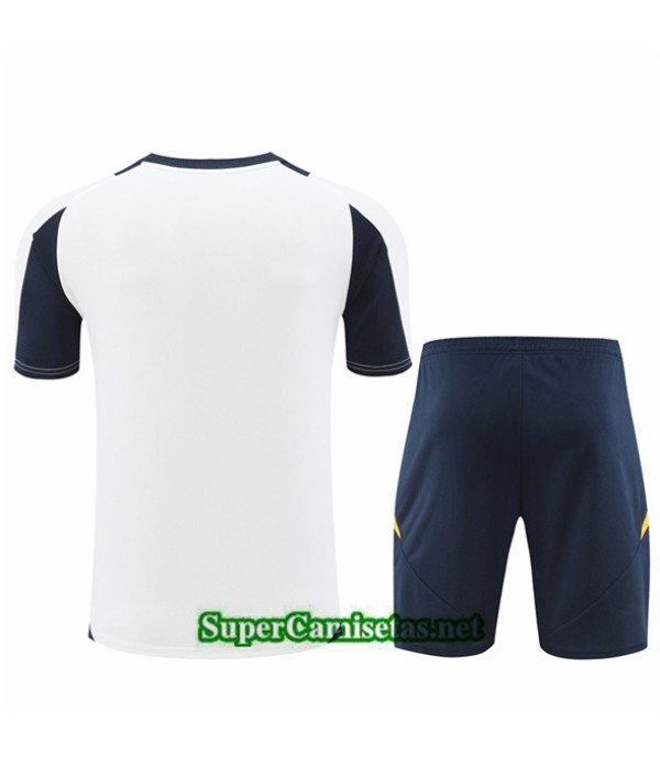 Tailandia Camiseta Kit De Entrenamiento Real Madrid Niño Blanco 2024 2025