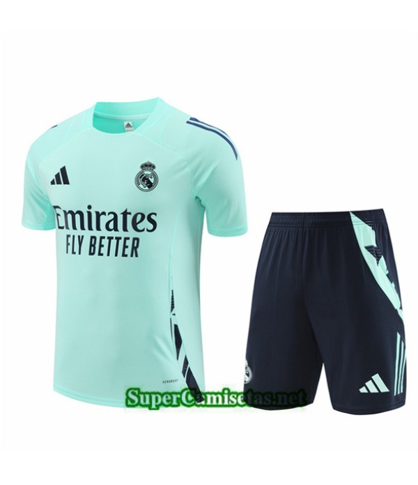 Tailandia Camiseta Kit De Entrenamiento Real Madrid Niño Azul 2024 2025