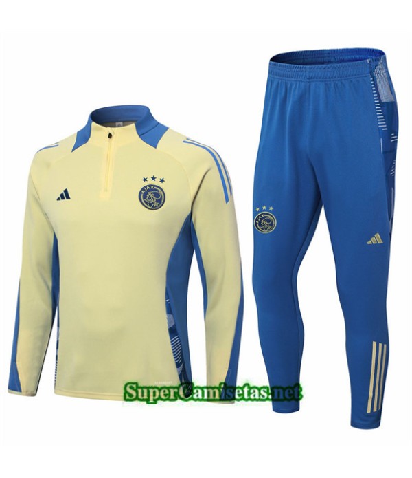 Tailandia Chándal Ajax Niño Amarillo 2024 2025