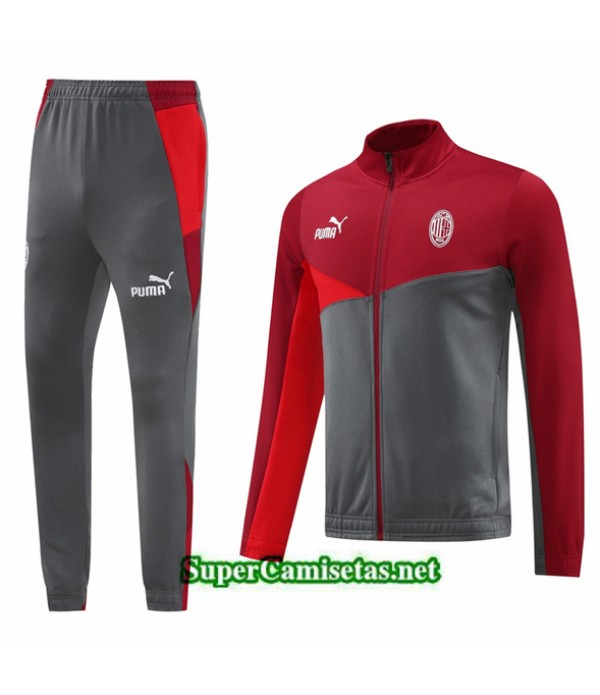 Tailandia Chaqueta Chándal Ac Milan Rojo 2024 202...