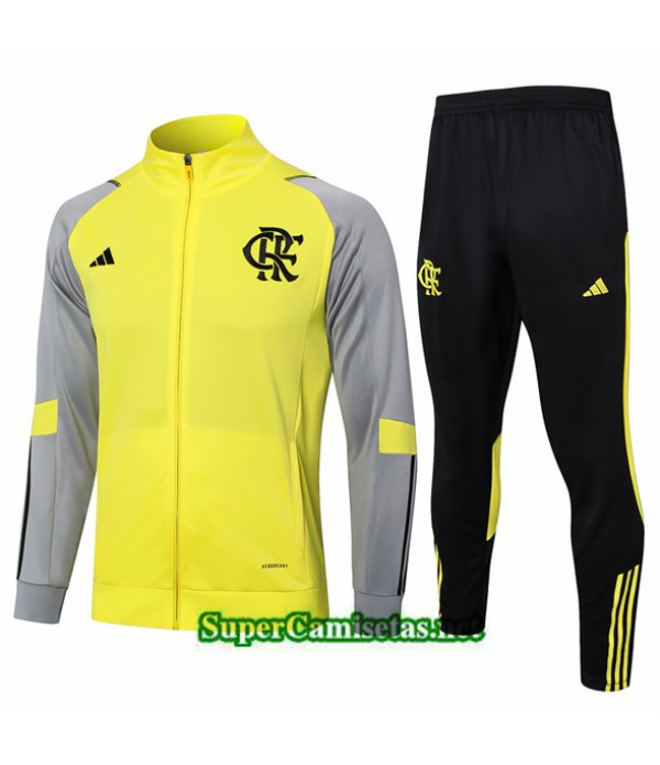 Tailandia Chaqueta Chándal Flamengo Amarillo 2024 2025