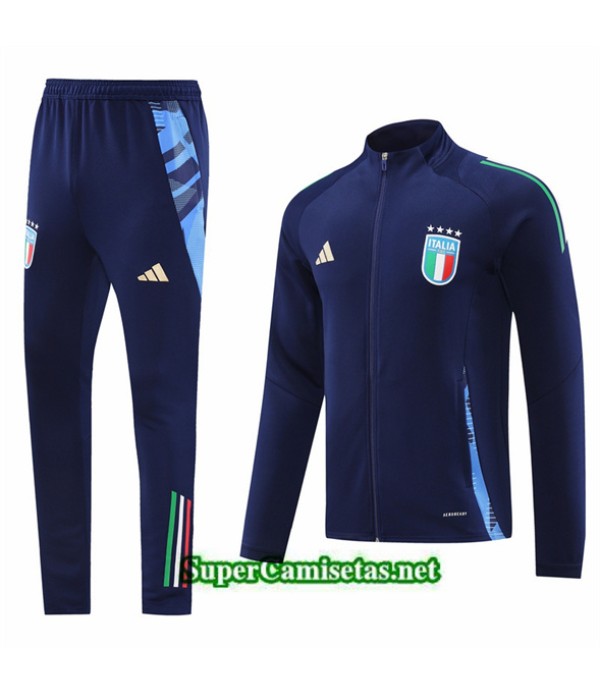 Tailandia Chaqueta Chándal Italia Azul Real 2024 ...