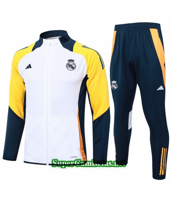 Tailandia Chaqueta Chándal Real Madrid Blanco 202...