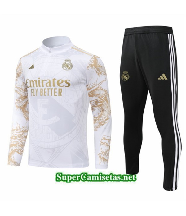 Tailandia Chaqueta Chándal Real Madrid Special Blanco 2024 2025