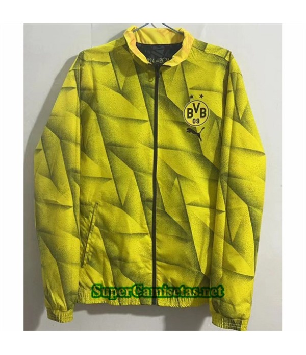 Tailandia Chaqueta Cortavientos Reversible Borussia Dortmund Amarillo 2024 2025