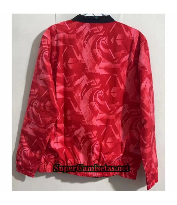 Tailandia Chaqueta Cortavientos Reversible Corea Rojo 2024 2025