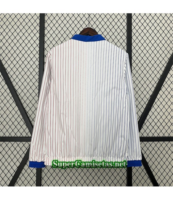 Tailandia Chaqueta Cortavientos Reversible Francia Blanco 2024 2025