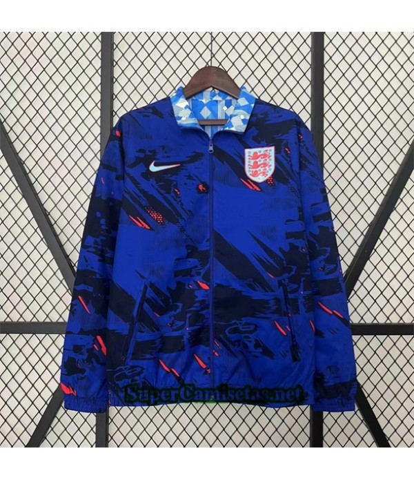 Tailandia Chaqueta Cortavientos Reversible Inglaterra Azul 2024 2025
