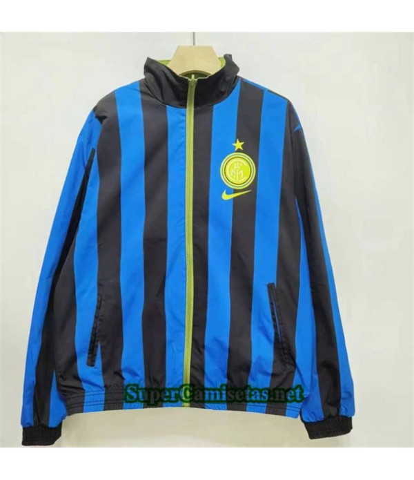 Tailandia Chaqueta Cortavientos Reversible Inter Milan Retro Azul 2024 2025