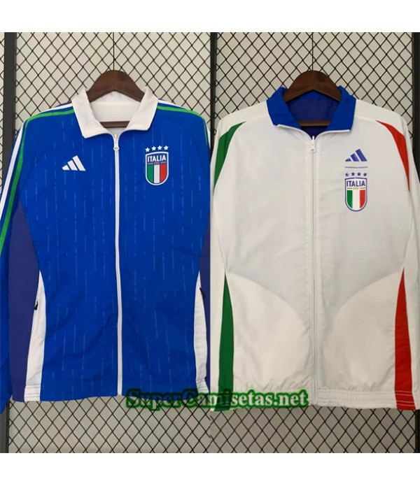 Tailandia Chaqueta Cortavientos Reversible Italia Azul 2024 2025