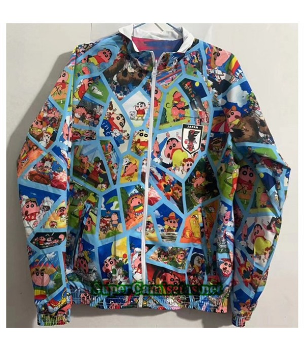 Tailandia Chaqueta Cortavientos Reversible Japon Azul 2024 2025