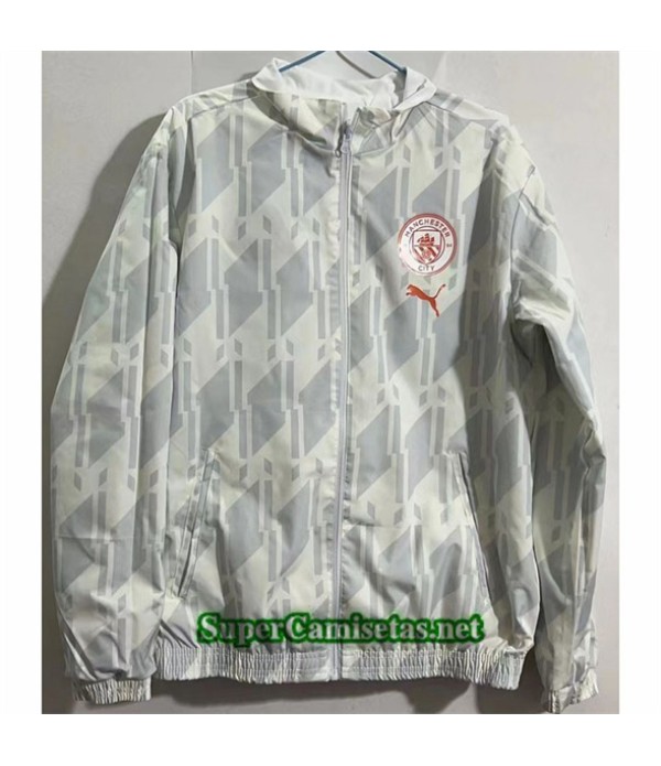 Tailandia Chaqueta Cortavientos Reversible Manchester City Special Blanco 2024 2025