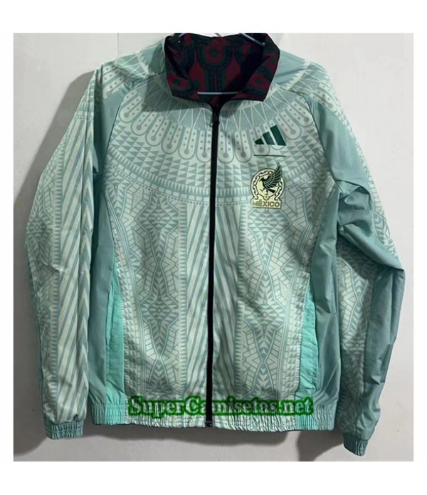 Tailandia Chaqueta Cortavientos Reversible Mexico Verde 2024 2025