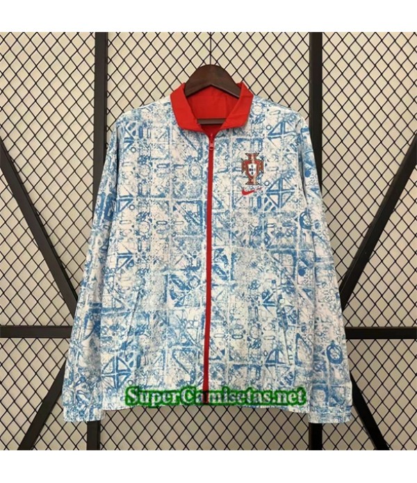 Tailandia Chaqueta Cortavientos Reversible Portugal Azul 2024 2025