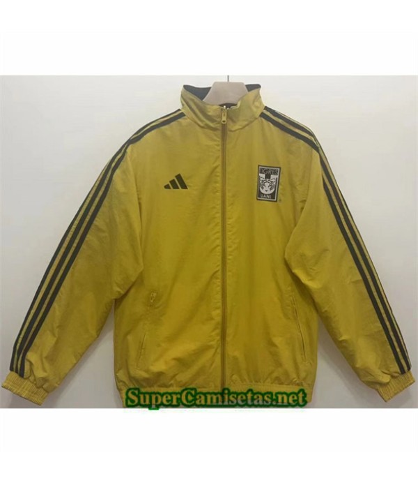 Tailandia Chaqueta Cortavientos Reversible Tigres Uanl Amarillo 2024 2025