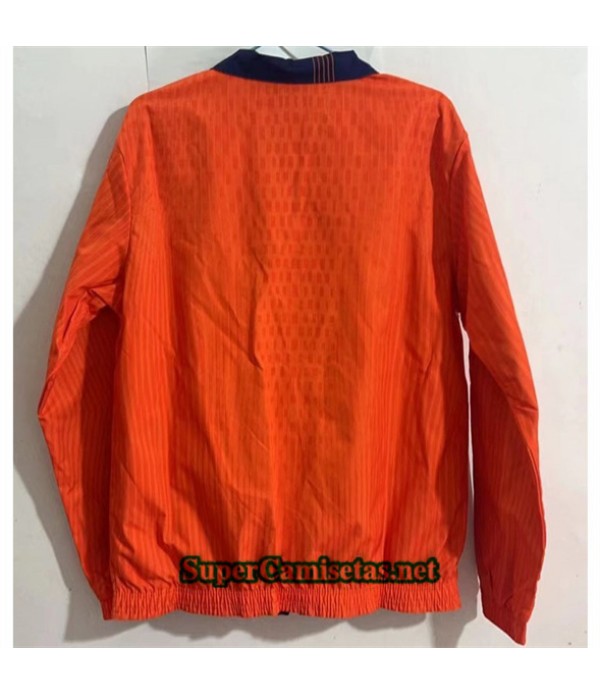 Tailandia Chaqueta Cortavientos Reversible Paises Bajos Color Naranja 2024 2025