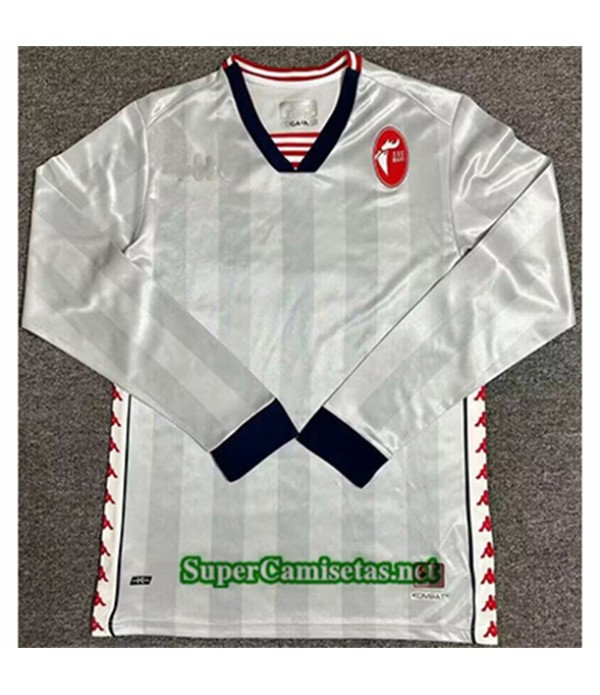 Tailandia Edición Especial Manga Larga Blanco Equipacion Camiseta Bari 2024 2025