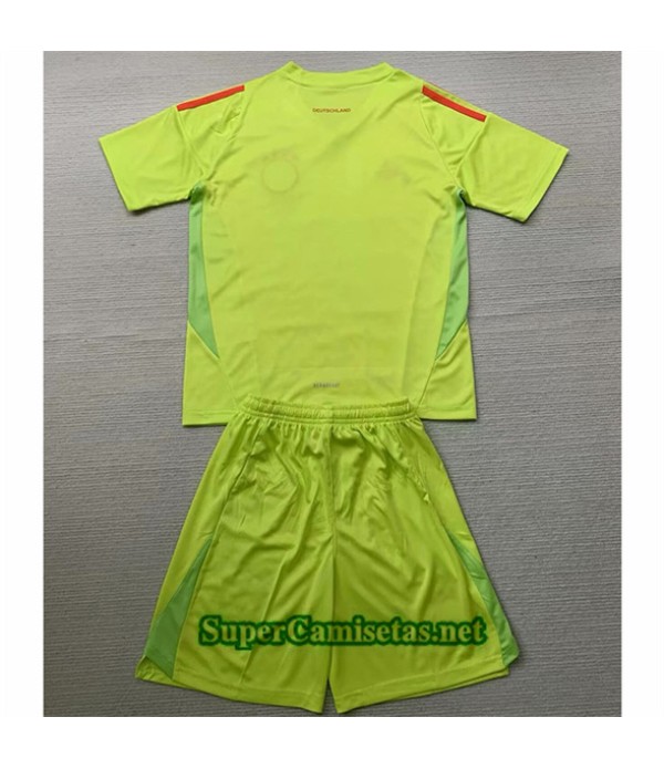 Tailandia Equipacion Camiseta Alemania Niño Portero Verde 2024 2025