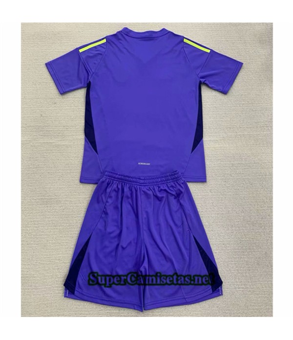 Tailandia Equipacion Camiseta Escocia Niño Portero Púrpura 2024 2025