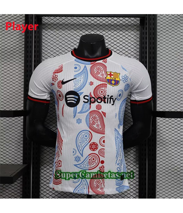 Tailandia Equipacion Camiseta Player Barcelona Training Blanco 2024 2025