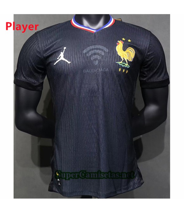 Tailandia Equipacion Camiseta Player France Negro 2024 2025