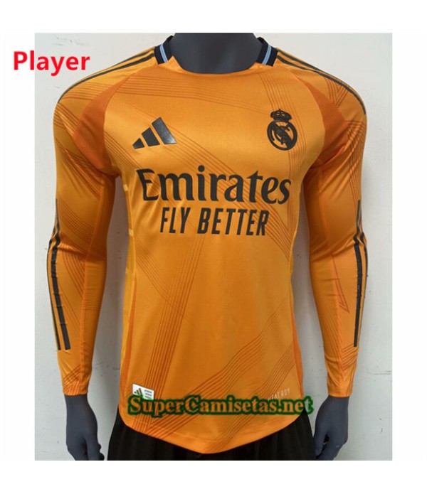 Tailandia Equipacion Camiseta Player Real Madrid Tercera Manga Larga 2024 2025