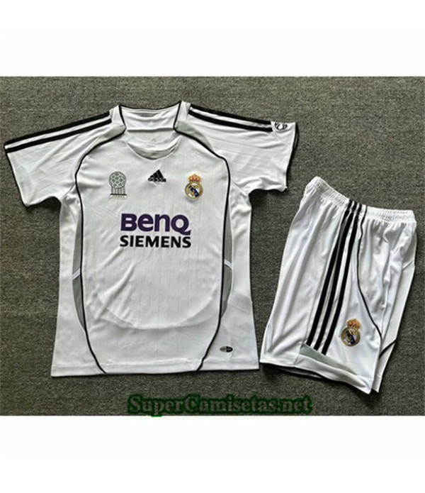 Tailandia Primera Equipacion Camiseta Real Madrid Niño Hombre 2006 07