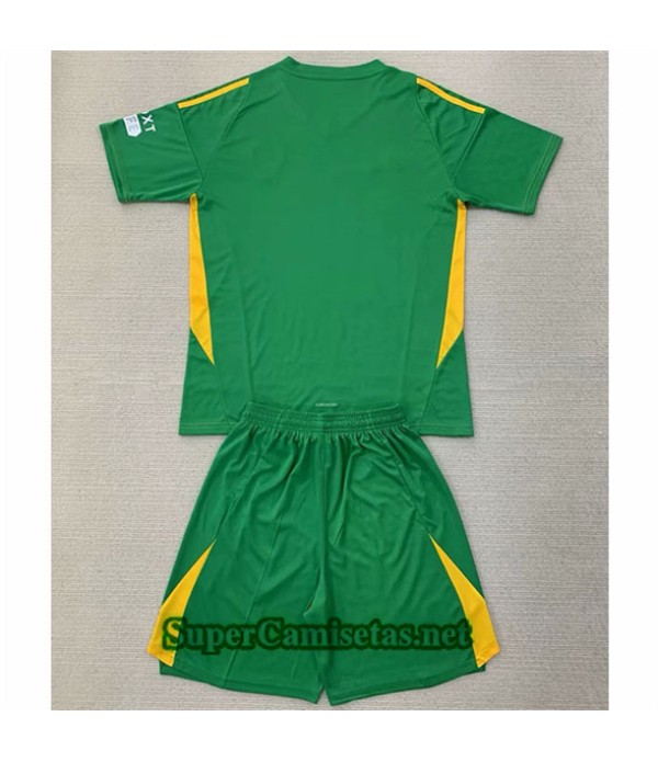 Tailandia Equipacion Camiseta Leeds United Niño Portero Verde 2024 2025