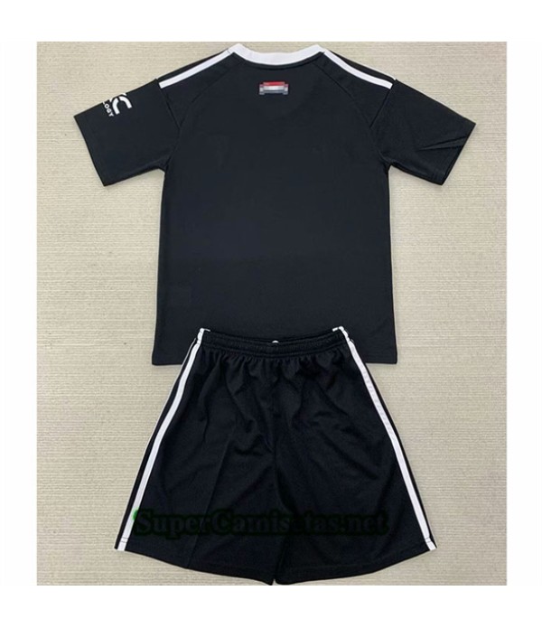 Tailandia Equipacion Camiseta Manchester United Niño Portero Negro 2024 2025