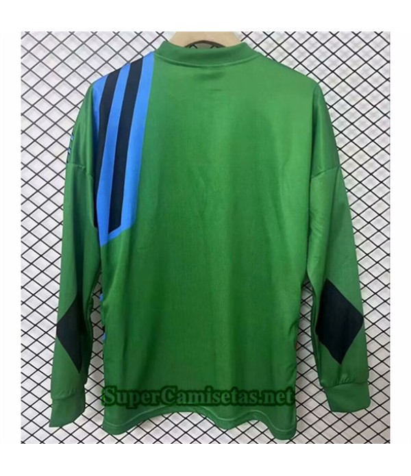 Tailandia Equipacion Camiseta Manchester United Portero Manga Larga Verde Hombre 1992 93