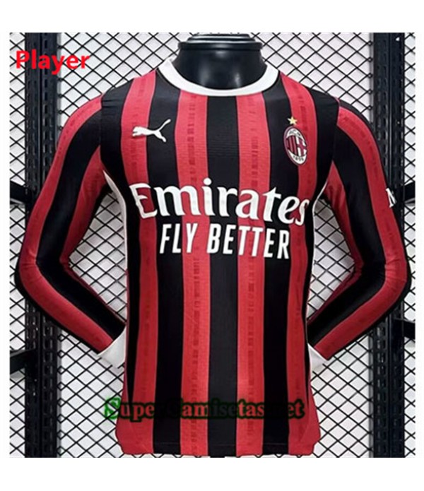 Tailandia Equipacion Camiseta Player Ac Milan Mang...