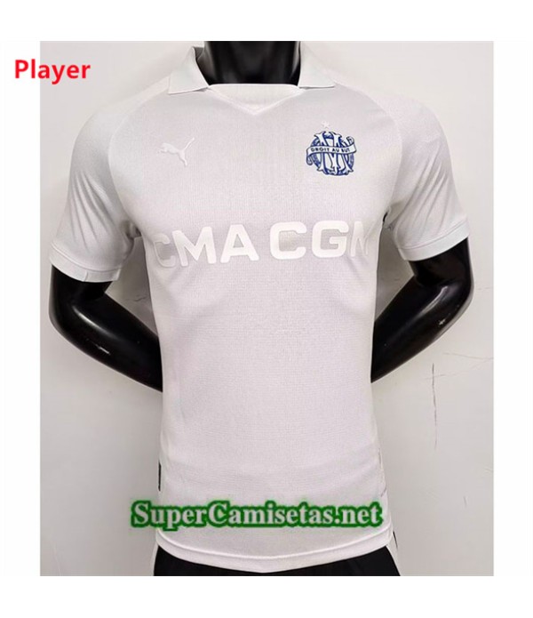 Tailandia Equipacion Camiseta Player Marsella Édition 125e Anniversaire Blanco 2024 2025