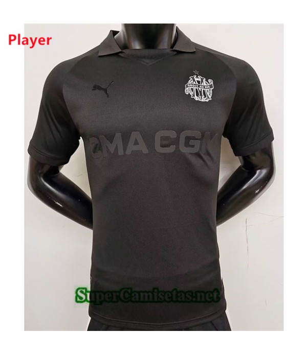 Tailandia Equipacion Camiseta Player Marsella Édition 125e Anniversaire Negro 2024 2025