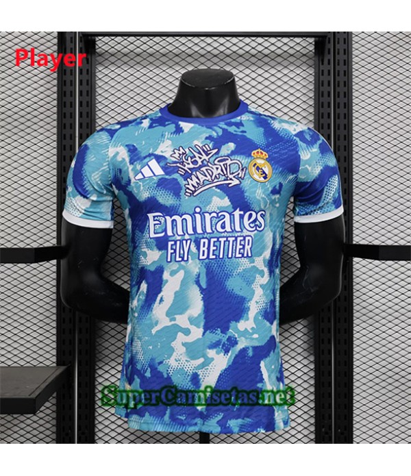 Tailandia Equipacion Camiseta Player Real Madrid Special Azul 2024 2025