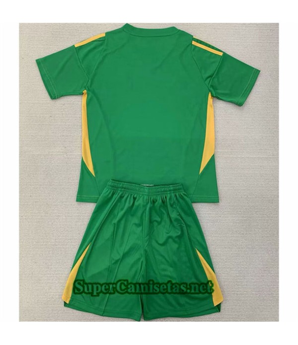 Tailandia Equipacion Camiseta Real Madrid Niño Portero Verde 2024 2025