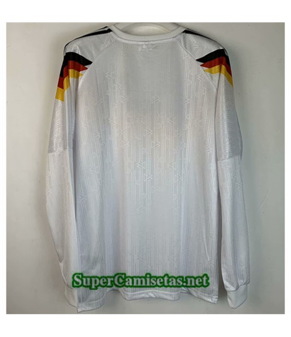 Tailandia Primera Equipacion Camiseta Alemania Manga Larga Hombre 1990