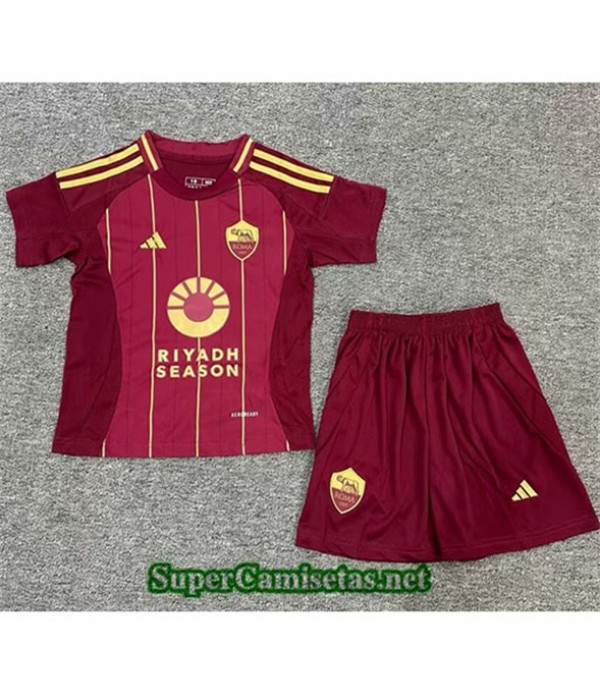 Tailandia Primera Equipacion Camiseta As Roma Niño 2024 2025