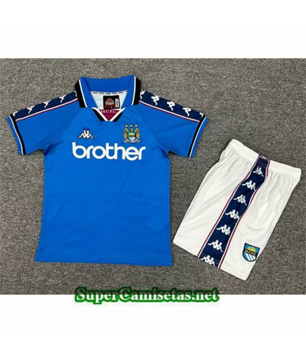 Tailandia Primera Equipacion Camiseta Manchester City Niño Hombre 1997 98