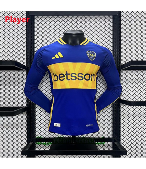 Tailandia Primera Equipacion Camiseta Player Boca Juniors Manga Larga 2024 2025