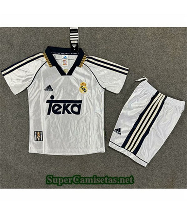 Tailandia Primera Equipacion Camiseta Real Madrid Niño Hombre 1998 00