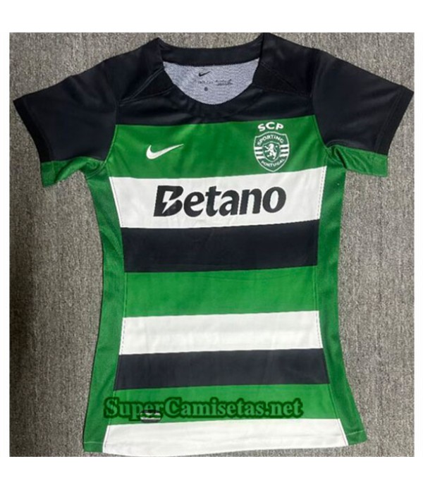 Tailandia Primera Equipacion Camiseta Sporting Mujer 2024 2025