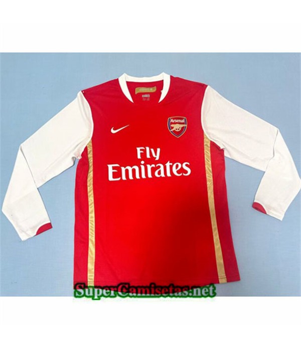 Tailandia Primera Equipacion Camiseta Arsenal Manga Larga Hombre 2006 07